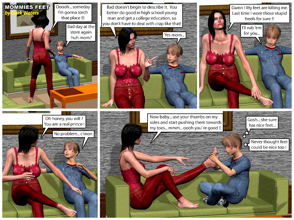 Mommys Incest 3d Porn Problem - His mommy will make sure he grows into a real man very soon.